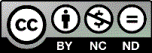 Copyright information-BY, NC, ND
